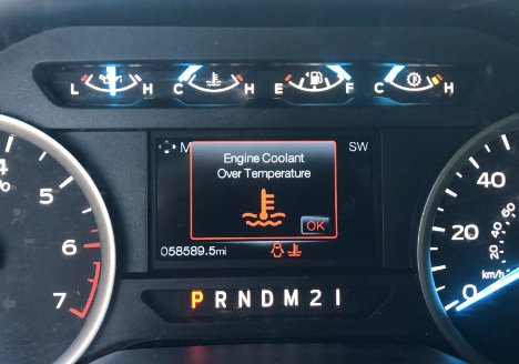 Engine Coolant Overtemperature Ford Fusion