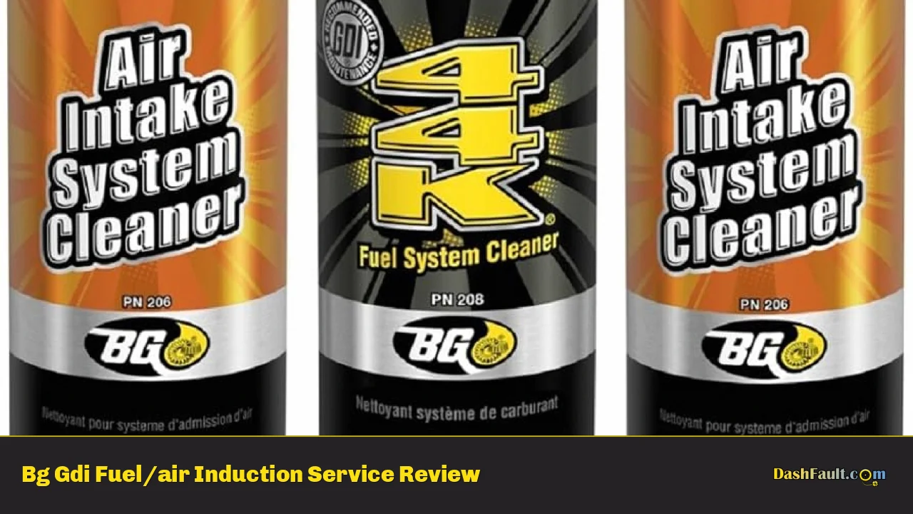 Bg Gdi Fuel/air Induction Service Review