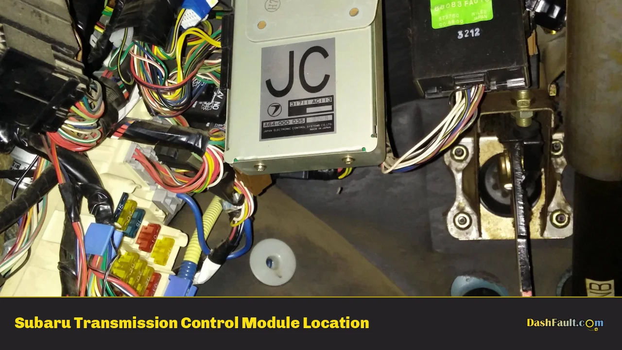 Subaru Transmission Control Module Location