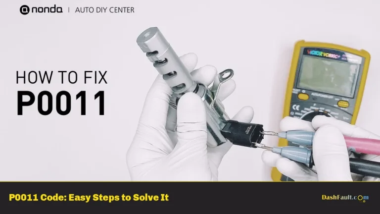 P0011 Code: Easy Steps to Solve It